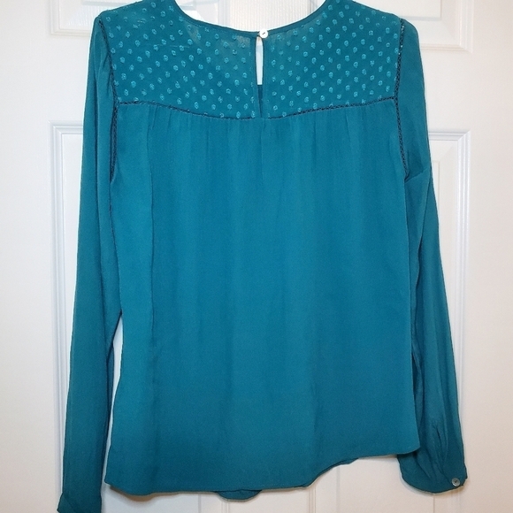 ANTHROPOLOGIE | Meadow Rue Vivie Blouse Teal Boho - Picture 5 of 9